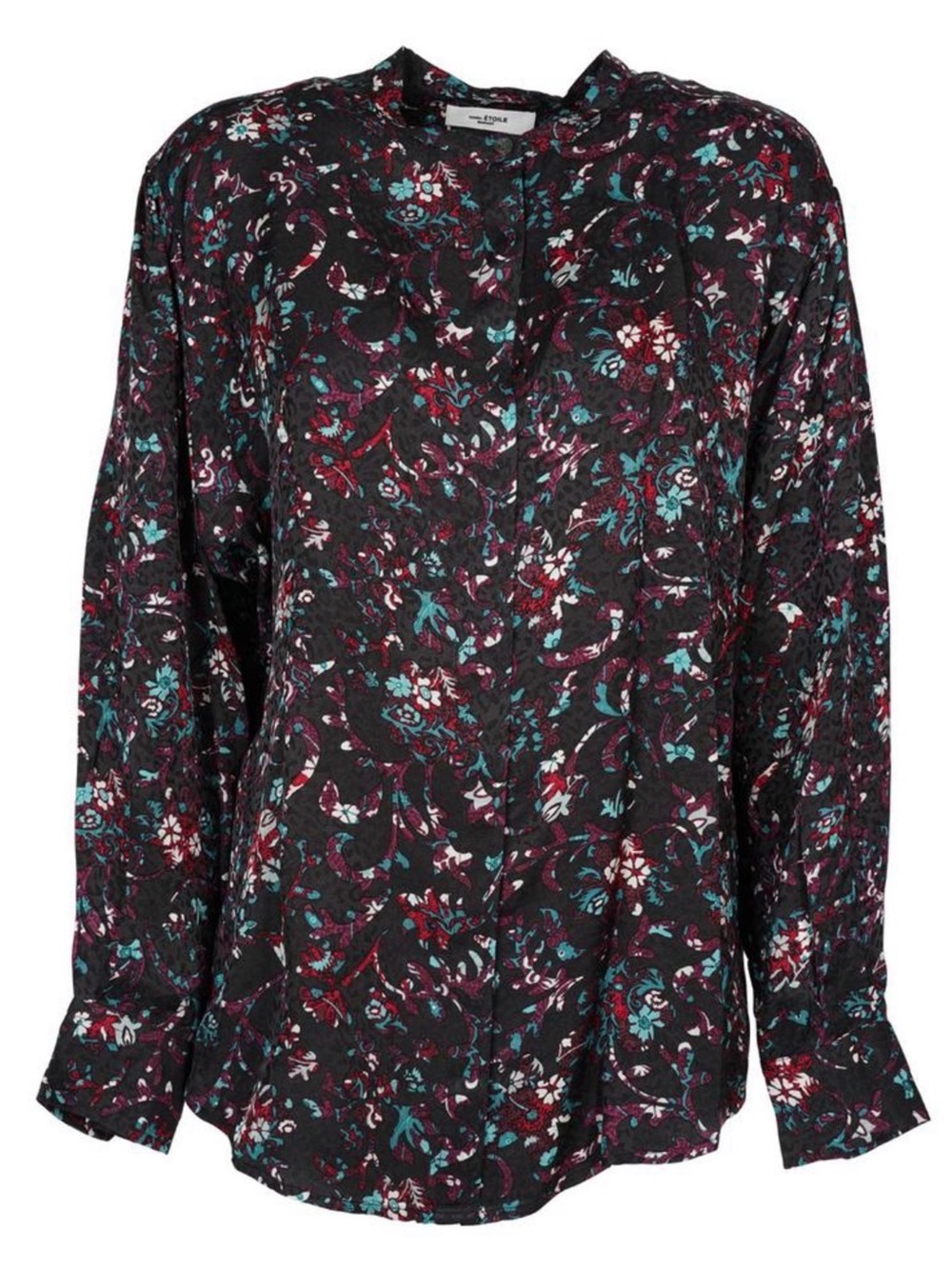 Isabel Marant Étoile Silk Blend Floral Semi Sheer Blouse Size 40 Approx. US 8